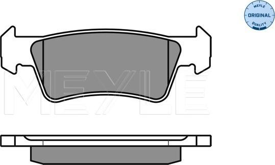 Meyle 025 243 6719/W - Bremžu uzliku kompl., Disku bremzes www.autospares.lv