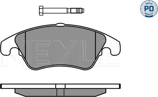 Meyle 025 243 1019/PD - Bremžu uzliku kompl., Disku bremzes autospares.lv