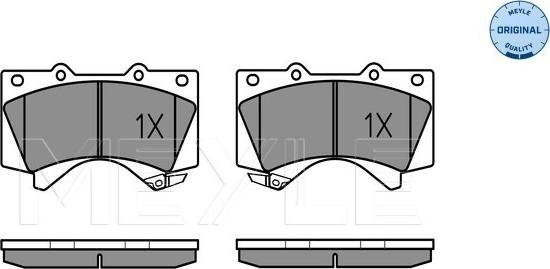 Meyle 025 243 8618/W - Bremžu uzliku kompl., Disku bremzes www.autospares.lv