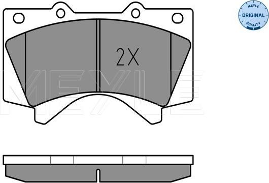 Meyle 025 243 8618/W - Bremžu uzliku kompl., Disku bremzes www.autospares.lv