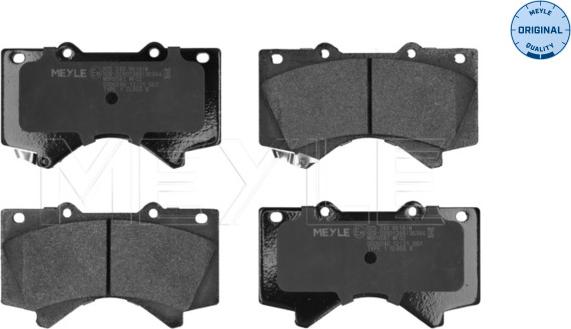 Meyle 025 243 8618/W - Тормозные колодки, дисковые, комплект www.autospares.lv