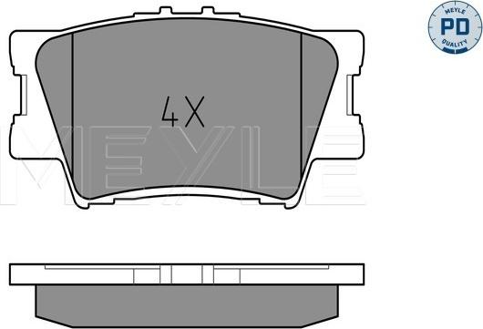 Meyle 025 243 3815/PD - Bremžu uzliku kompl., Disku bremzes autospares.lv