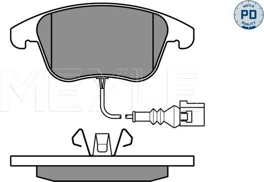 Meyle 025 243 3219/PD - Тормозные колодки, дисковые, комплект www.autospares.lv