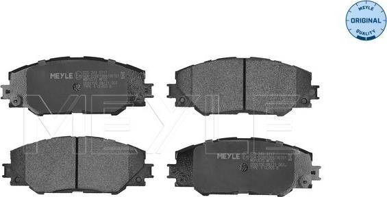 Meyle 025 243 3717 - Brake Pad Set, disc brake www.autospares.lv