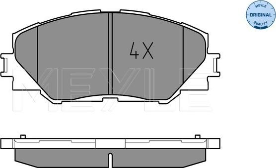 Meyle 025 243 3717 - Bremžu uzliku kompl., Disku bremzes www.autospares.lv