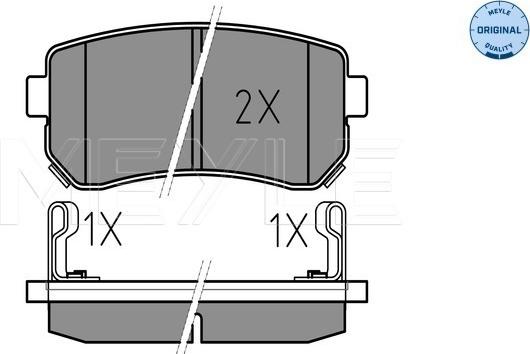 Meyle 025 243 2015/W - Brake Pad Set, disc brake www.autospares.lv