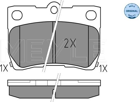 Meyle 025 243 2315/W - Bremžu uzliku kompl., Disku bremzes autospares.lv