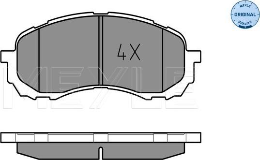 Meyle 025 243 7217/W - Brake Pad Set, disc brake www.autospares.lv