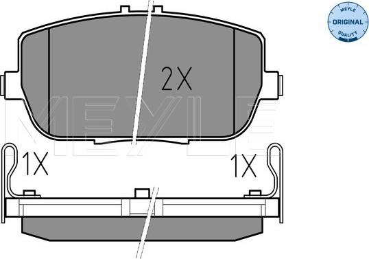 Meyle 025 242 9813/W - Bremžu uzliku kompl., Disku bremzes www.autospares.lv