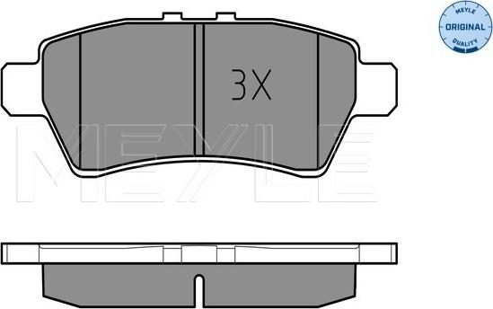 Meyle 025 242 4016/W - Bremžu uzliku kompl., Disku bremzes www.autospares.lv