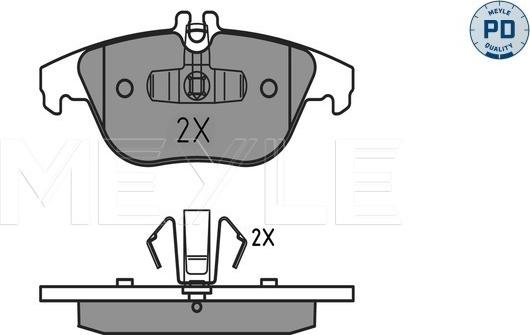 Meyle 025 242 5418/PD - Bremžu uzliku kompl., Disku bremzes www.autospares.lv