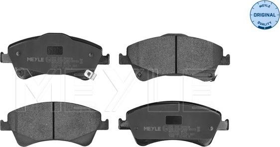 Meyle 025 242 0419/W - Brake Pad Set, disc brake www.autospares.lv