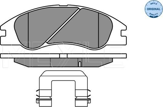 Meyle 025 242 1817/W - Bremžu uzliku kompl., Disku bremzes autospares.lv