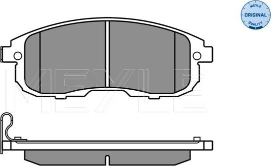 Meyle 025 242 8016/W - Тормозные колодки, дисковые, комплект www.autospares.lv