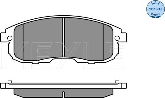 Meyle 025 242 8016/W - Тормозные колодки, дисковые, комплект www.autospares.lv