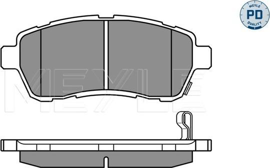 Meyle 025 242 8316/PD - Bremžu uzliku kompl., Disku bremzes www.autospares.lv