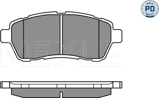 Meyle 025 242 8316/PD - Bremžu uzliku kompl., Disku bremzes autospares.lv