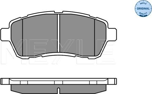 Meyle 025 242 8316/W - Тормозные колодки, дисковые, комплект www.autospares.lv