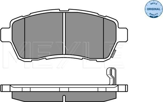 Meyle 025 242 8316/W - Тормозные колодки, дисковые, комплект www.autospares.lv