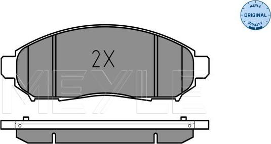 Meyle 025 242 2716/W - Bremžu uzliku kompl., Disku bremzes www.autospares.lv