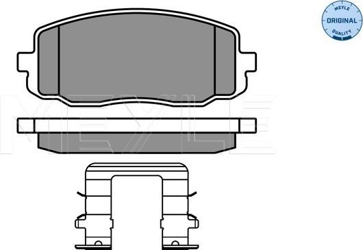 Meyle 025 242 7516/W - Bremžu uzliku kompl., Disku bremzes www.autospares.lv