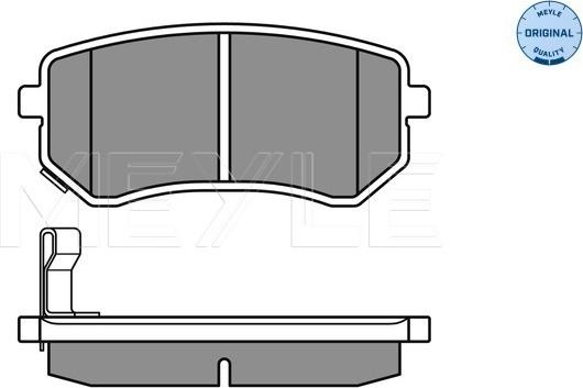 Meyle 025 242 7614/W - Brake Pad Set, disc brake www.autospares.lv