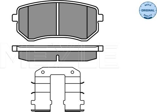 Meyle 025 242 7614/W - Brake Pad Set, disc brake www.autospares.lv