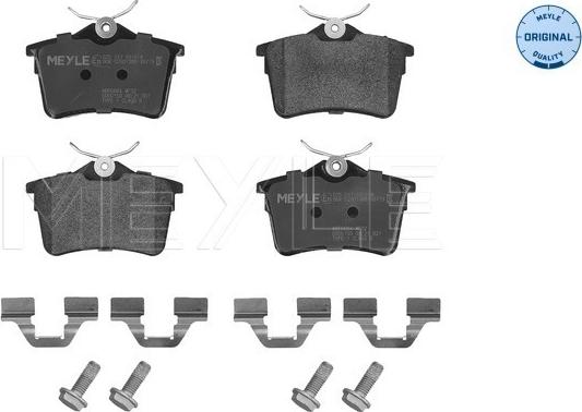 Meyle 025 247 6516/W - Bremžu uzliku kompl., Disku bremzes www.autospares.lv