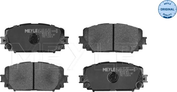 Meyle 025 247 0817 - Brake Pad Set, disc brake www.autospares.lv