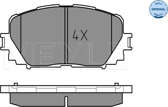 Meyle 025 247 0817 - Brake Pad Set, disc brake www.autospares.lv