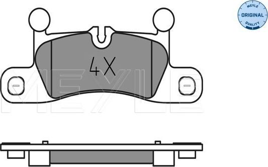 Meyle 025 247 2116 - Bremžu uzliku kompl., Disku bremzes www.autospares.lv