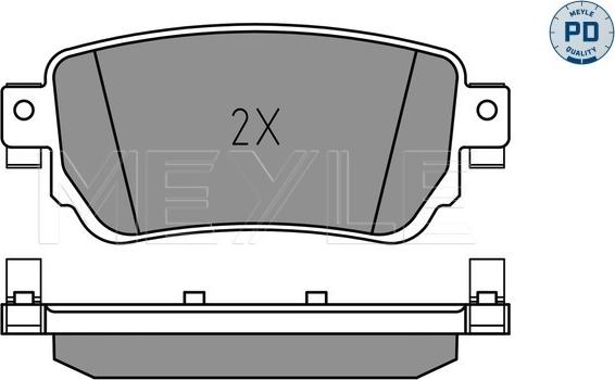 Meyle 025 259 6515/PD - Bremžu uzliku kompl., Disku bremzes www.autospares.lv