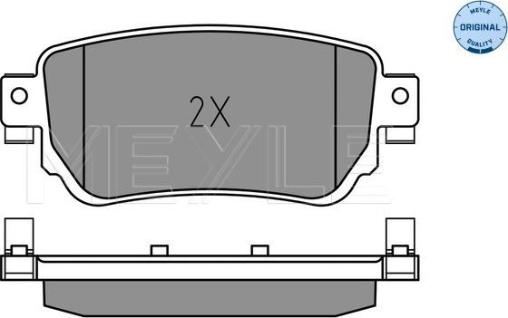 Meyle 025 259 6515 - Bremžu uzliku kompl., Disku bremzes www.autospares.lv