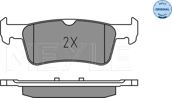 Meyle 025 259 6816 - Bremžu uzliku kompl., Disku bremzes www.autospares.lv