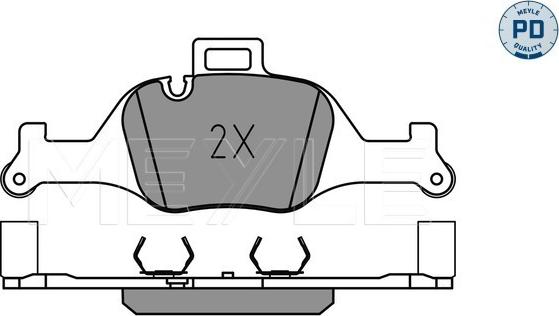 Meyle 025 259 0018/PD - Bremžu uzliku kompl., Disku bremzes www.autospares.lv