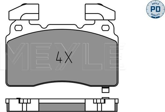 Meyle 025 259 1516/PD - Bremžu uzliku kompl., Disku bremzes www.autospares.lv