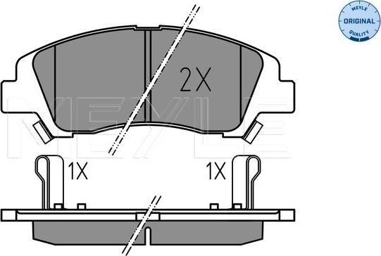 Meyle 025 259 7617 - Bremžu uzliku kompl., Disku bremzes www.autospares.lv