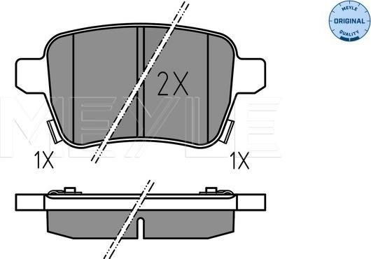 Meyle 025 259 7317 - Bremžu uzliku kompl., Disku bremzes www.autospares.lv