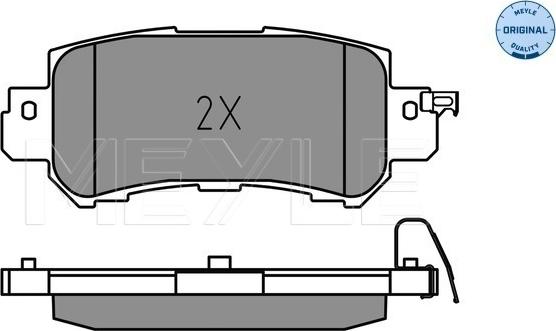 Meyle 025 255 4014 - Brake Pad Set, disc brake www.autospares.lv