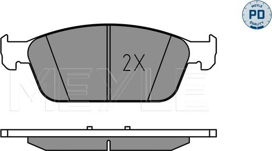 Meyle 025 255 5518/PD - Bremžu uzliku kompl., Disku bremzes www.autospares.lv