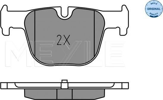 Meyle 025 255 1417 - Bremžu uzliku kompl., Disku bremzes www.autospares.lv