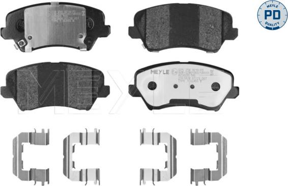 Meyle 025 256 9218/PD - Bremžu uzliku kompl., Disku bremzes www.autospares.lv