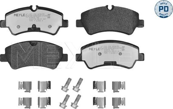 Meyle 025 256 0418/PD - Bremžu uzliku kompl., Disku bremzes autospares.lv