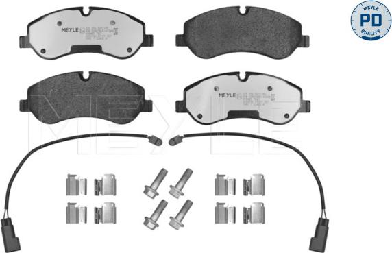 Meyle 025 256 0217/PD - Bremžu uzliku kompl., Disku bremzes autospares.lv