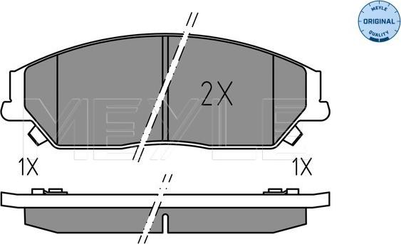 Meyle 025 256 1019 - Bremžu uzliku kompl., Disku bremzes www.autospares.lv