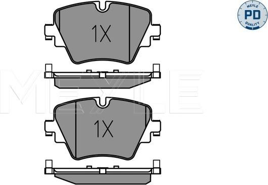 Meyle 025 256 1718/PD - Bremžu uzliku kompl., Disku bremzes www.autospares.lv