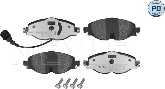 Meyle 025 256 8320/PD - Тормозные колодки, дисковые, комплект www.autospares.lv