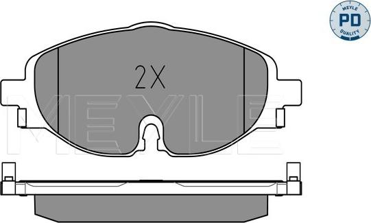 Meyle 025 256 8320/PD - Bremžu uzliku kompl., Disku bremzes www.autospares.lv