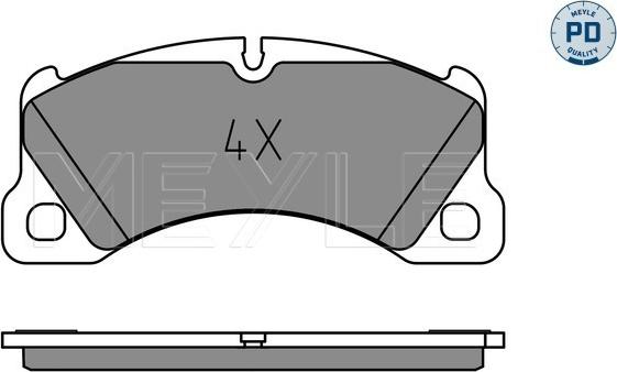 Meyle 025 250 0717/PD - Brake Pad Set, disc brake www.autospares.lv