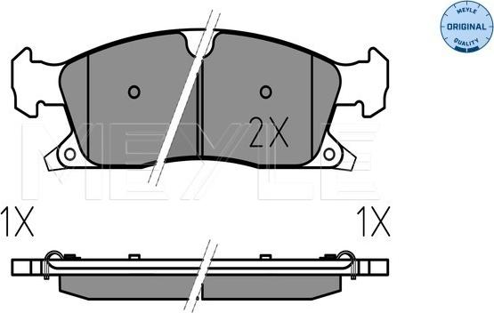 Meyle 025 251 9021 - Bremžu uzliku kompl., Disku bremzes autospares.lv